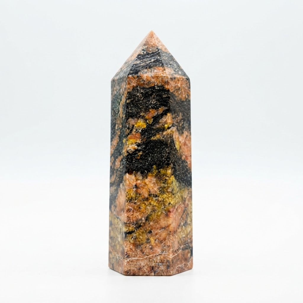 Natural Graphic Granite Crystal Tower