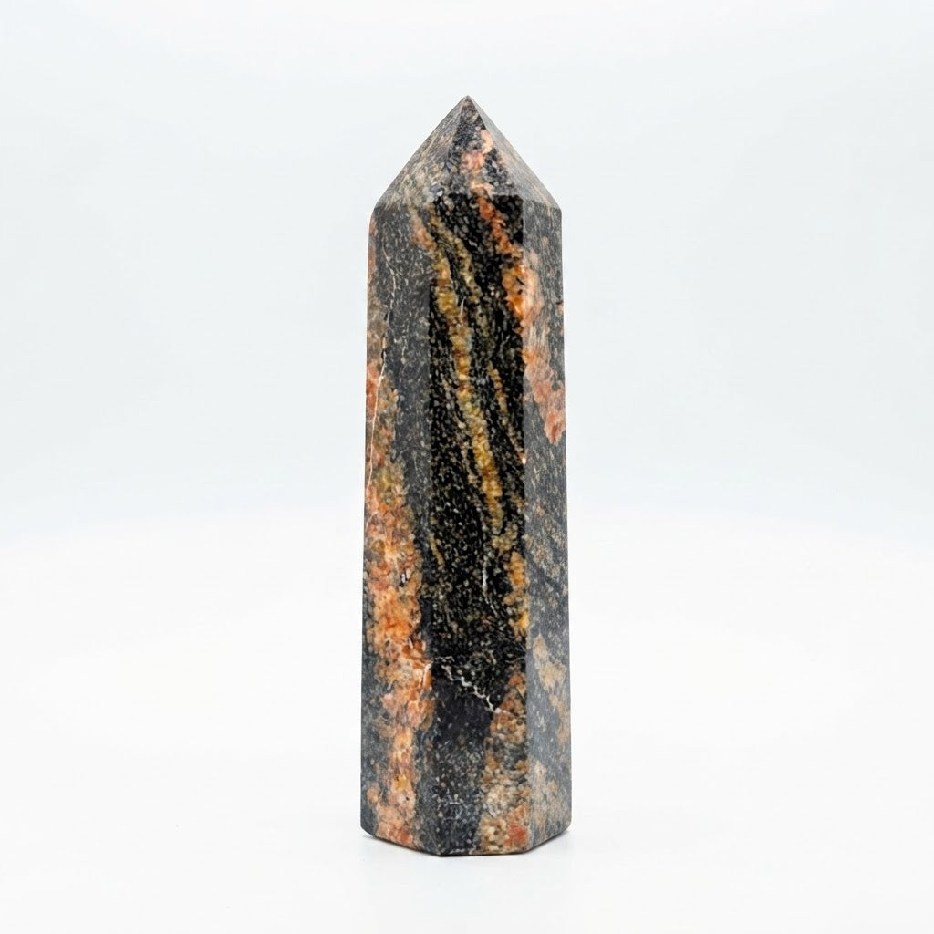 Natural Graphic Granite Crystal Tower