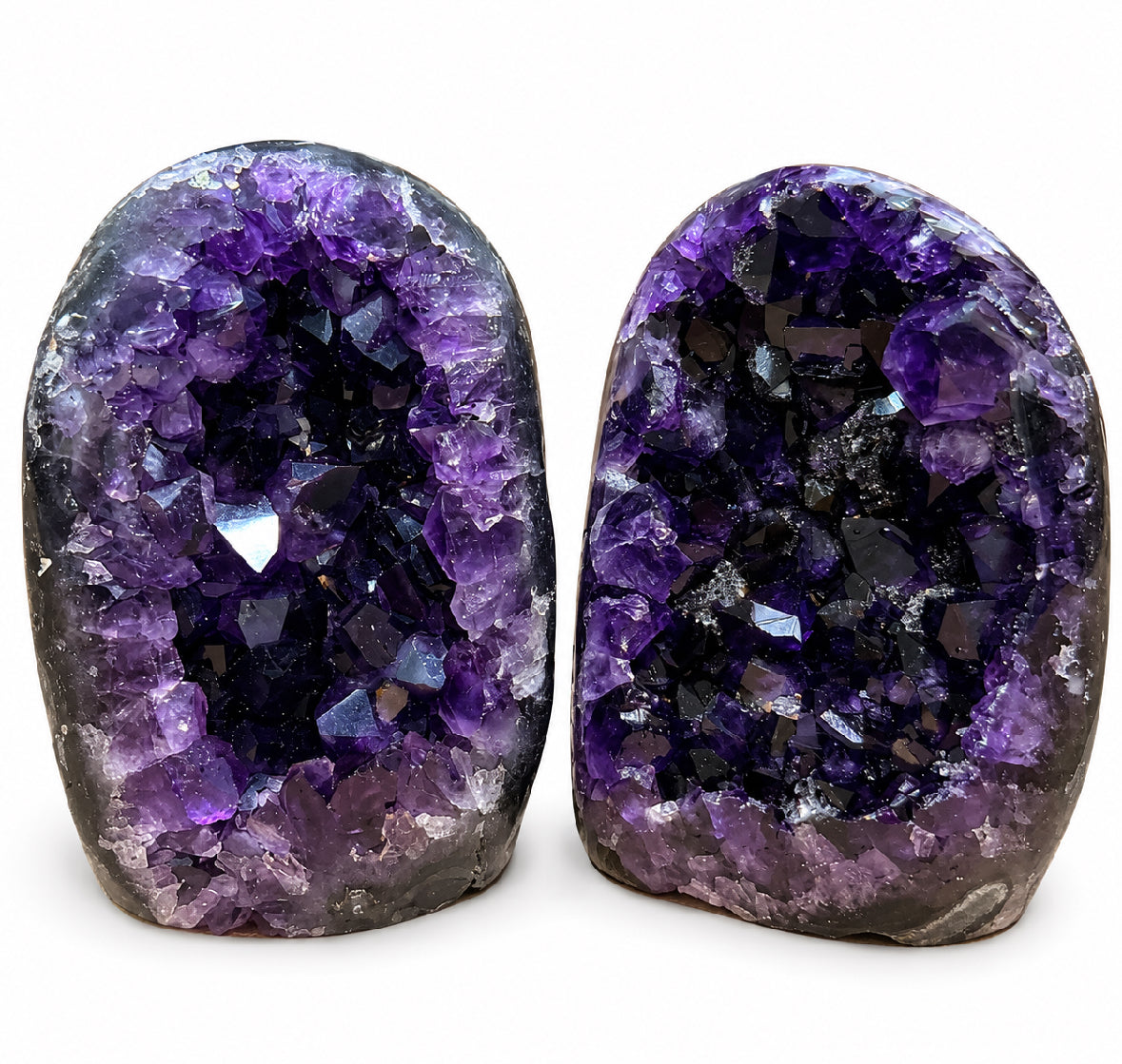 Top Quality Uruguayan Amethyst Polished Cutbase - Grape Jelly Color