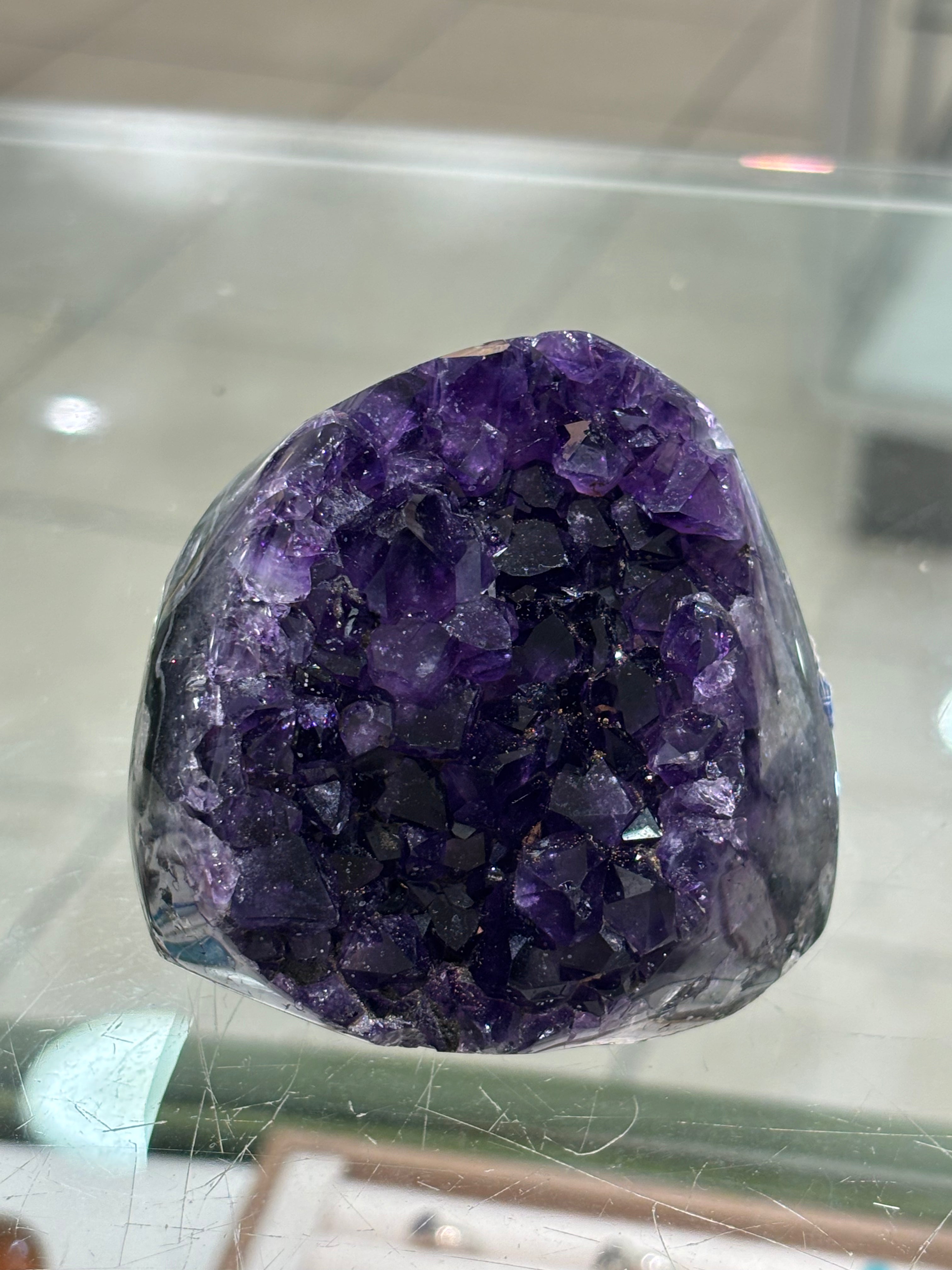 Top Quality Uruguayan Amethyst Polished Cutbase