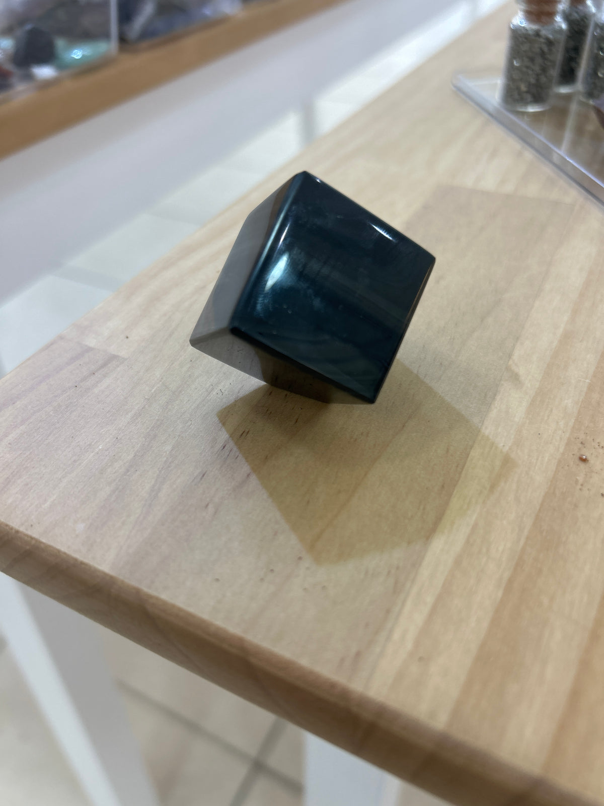 Black Obsidian Cube