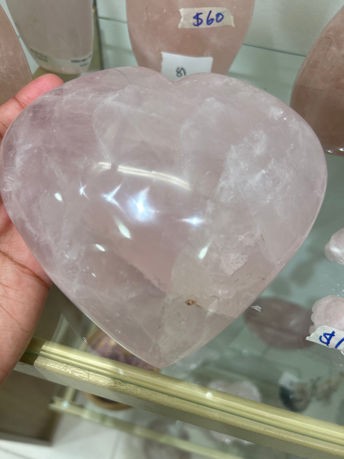 Rose Quartz Heart