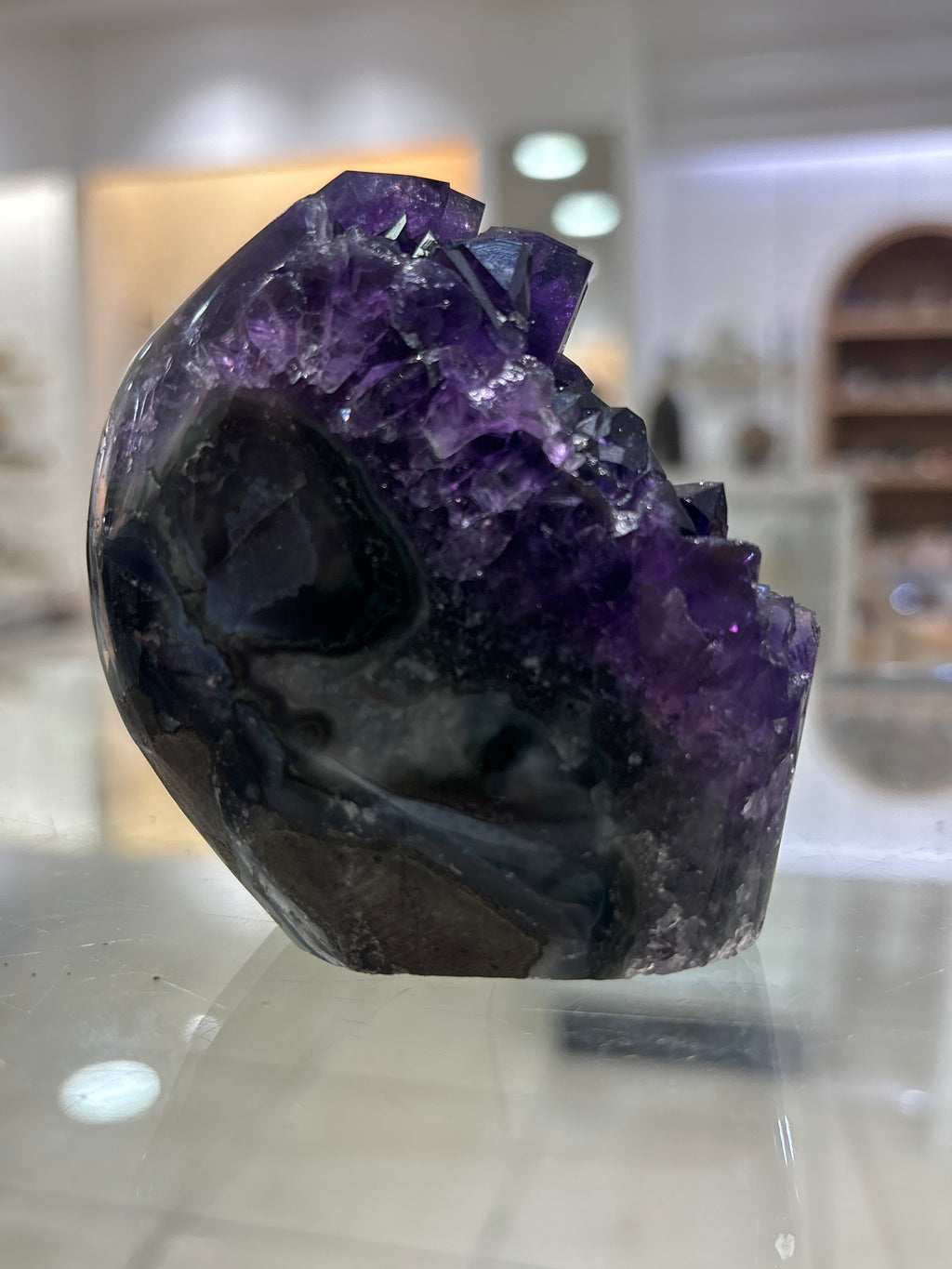 Premium Uruguayan Amethyst Polished Cut Base