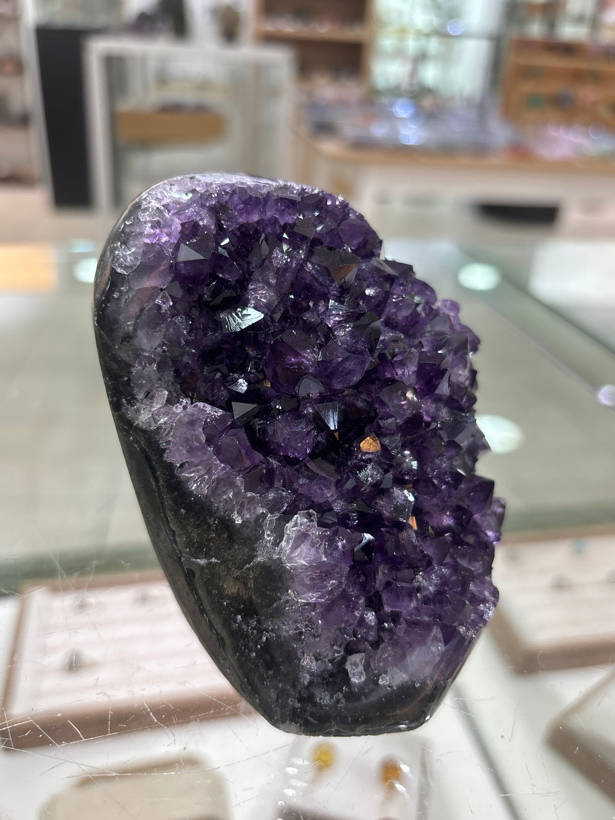 Premium Uruguayan Amethyst Polished Cut Base