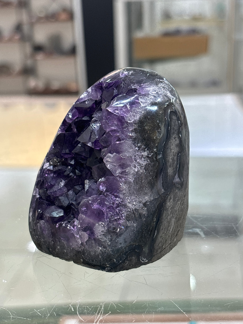 Premium Uruguayan Amethyst Polished Cut Base