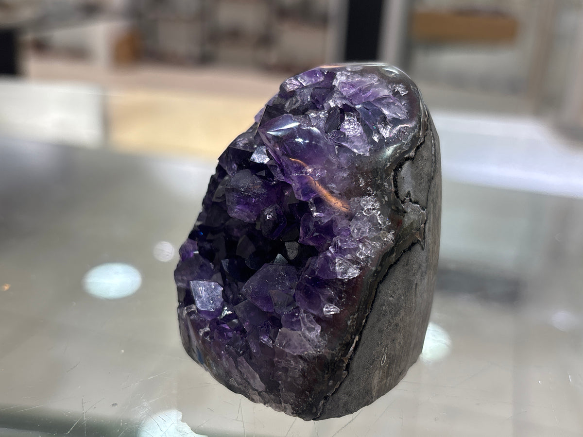 Premium Uruguayan Amethyst Polished Cut Base