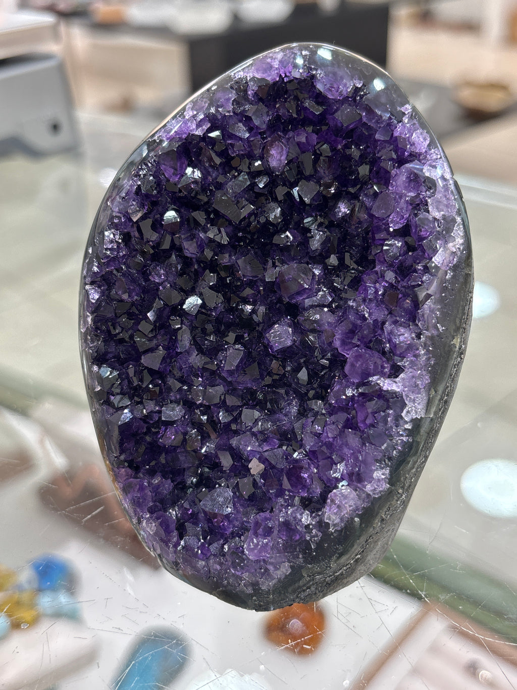Premium Uruguayan Amethyst Polished Cut Base