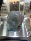 Rainbow Fluorite Crystal skull