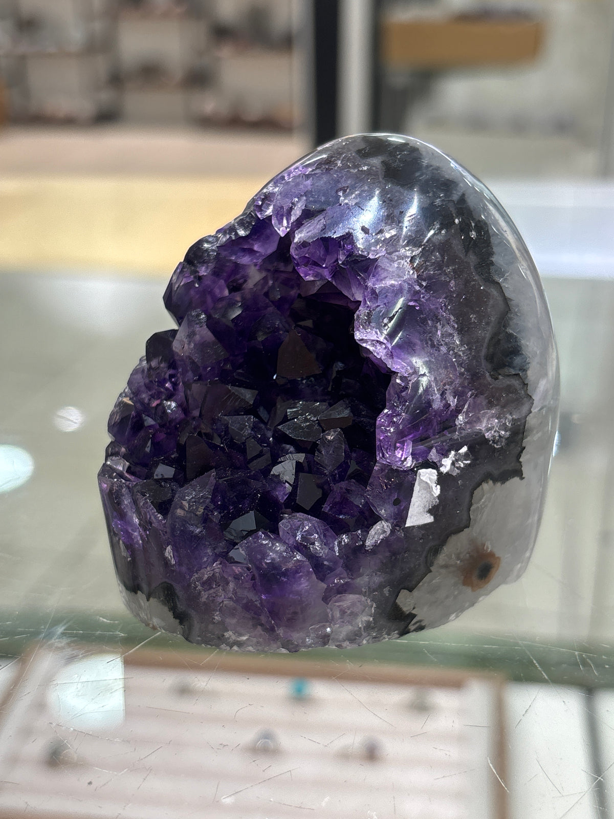 Premium Uruguayan Amethyst Polished Cut Base