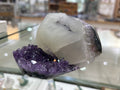 Amethyst with Calcite