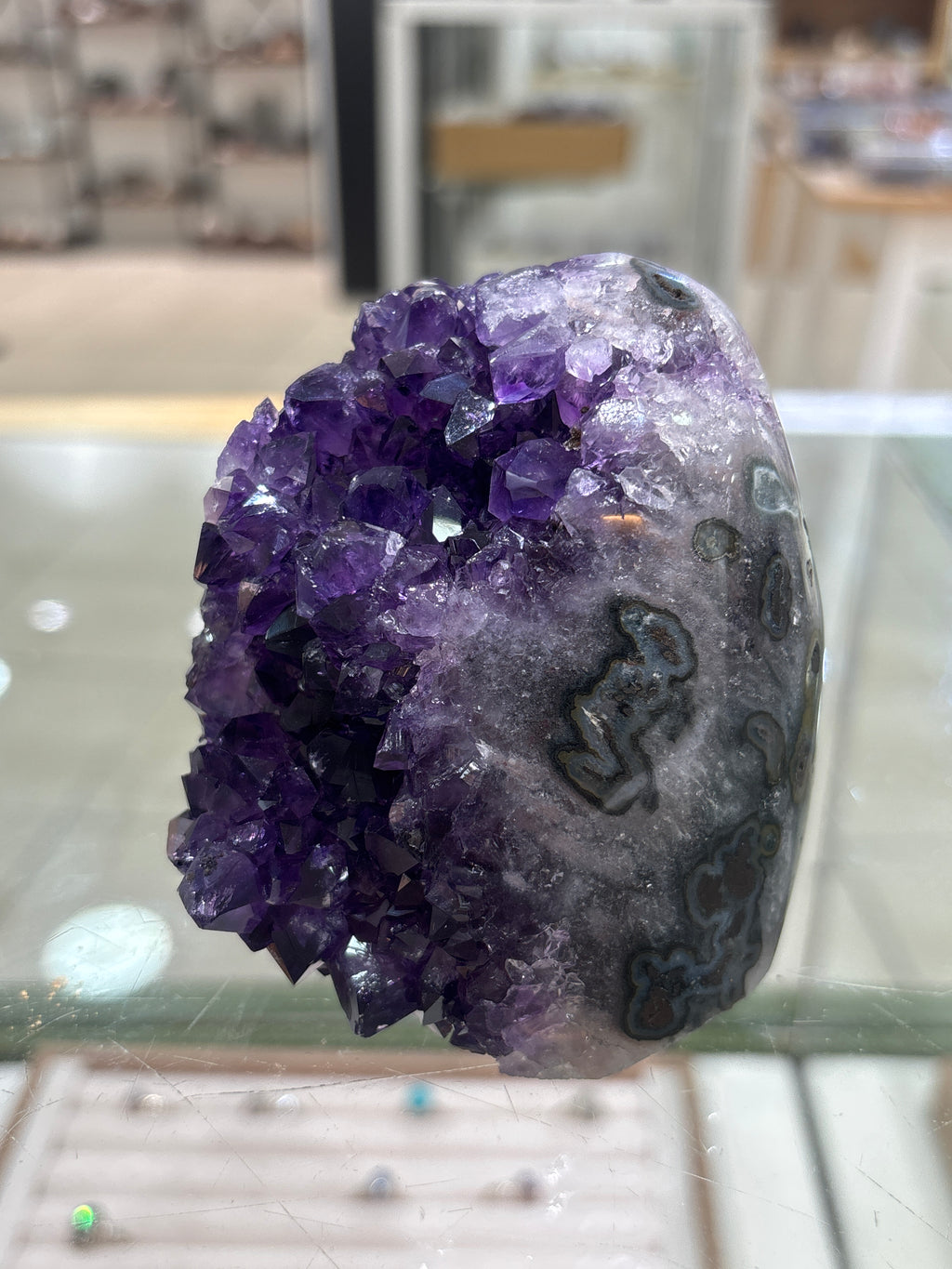Premium Uruguayan Amethyst Polished Cut Base