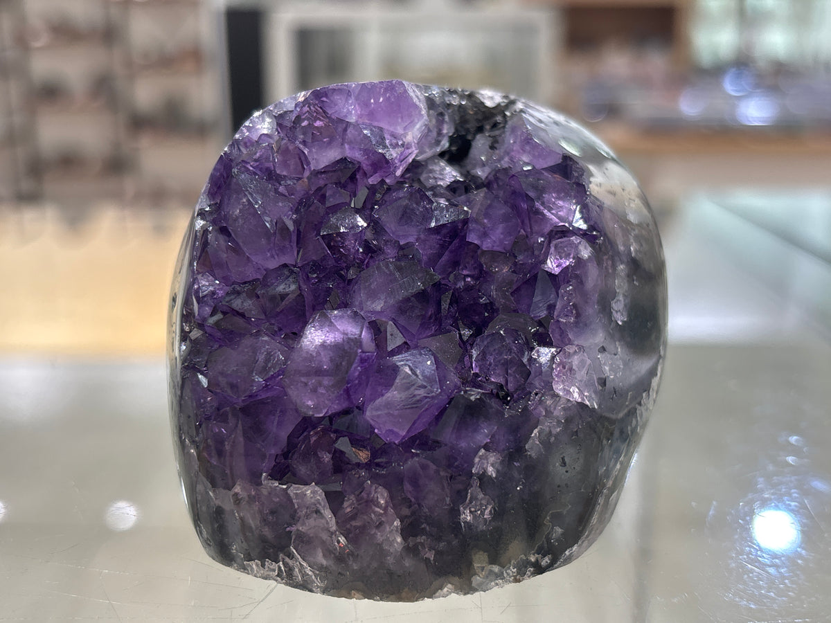 Premium Uruguayan Amethyst Polished Cut Base