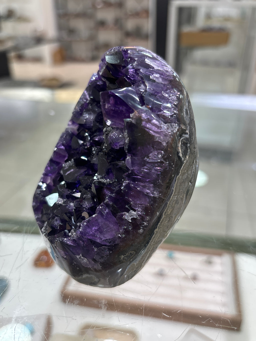 Premium Uruguayan Amethyst Polished Cut Base