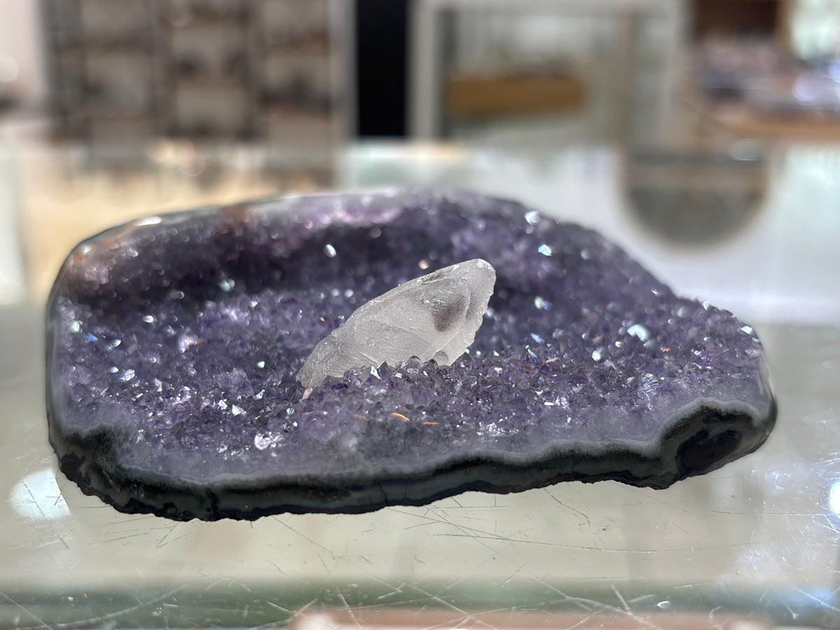 Premium Amethyst with Calcite