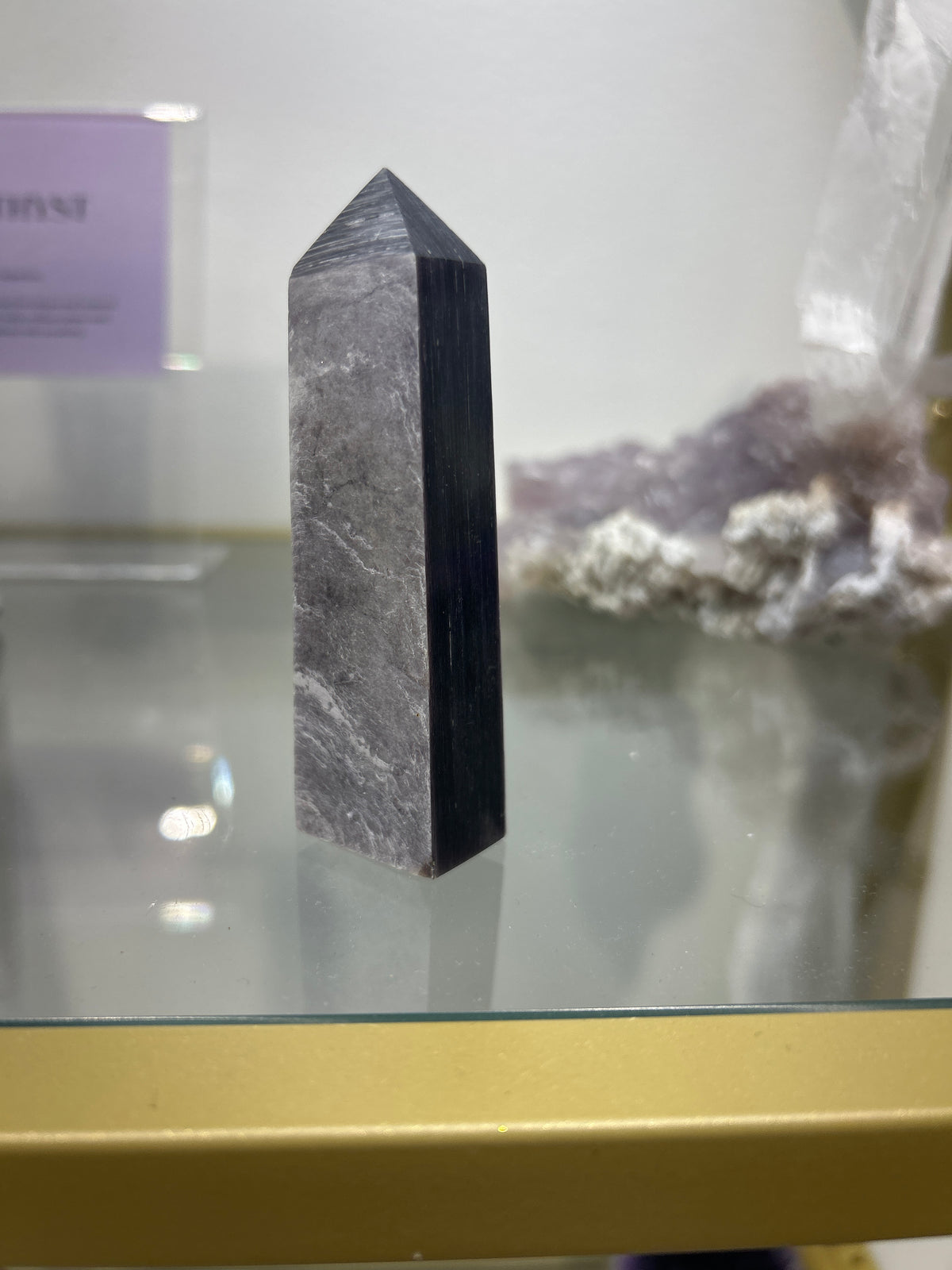 Lepidolite tower