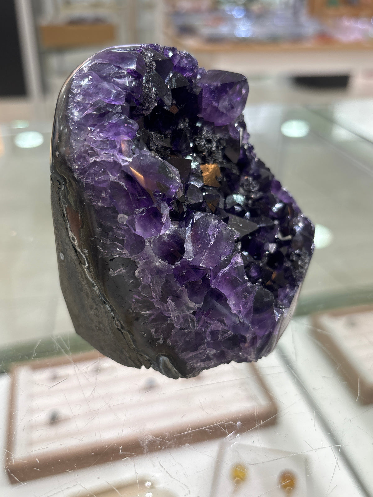 Premium Uruguayan Amethyst Polished Cut Base