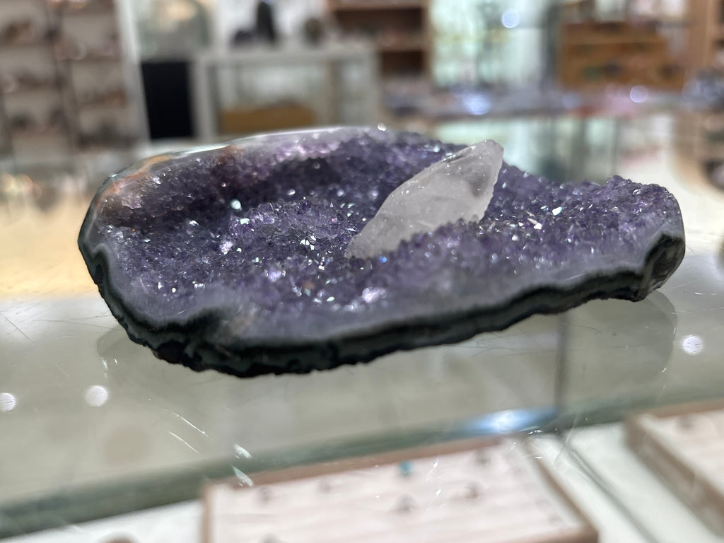 Premium Amethyst with Calcite