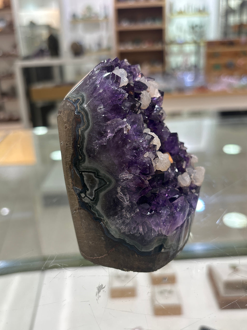 Top Quality Uruguayan Amethyst Polished Cutbase
