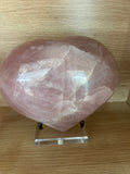 Rose quartz Heart carving