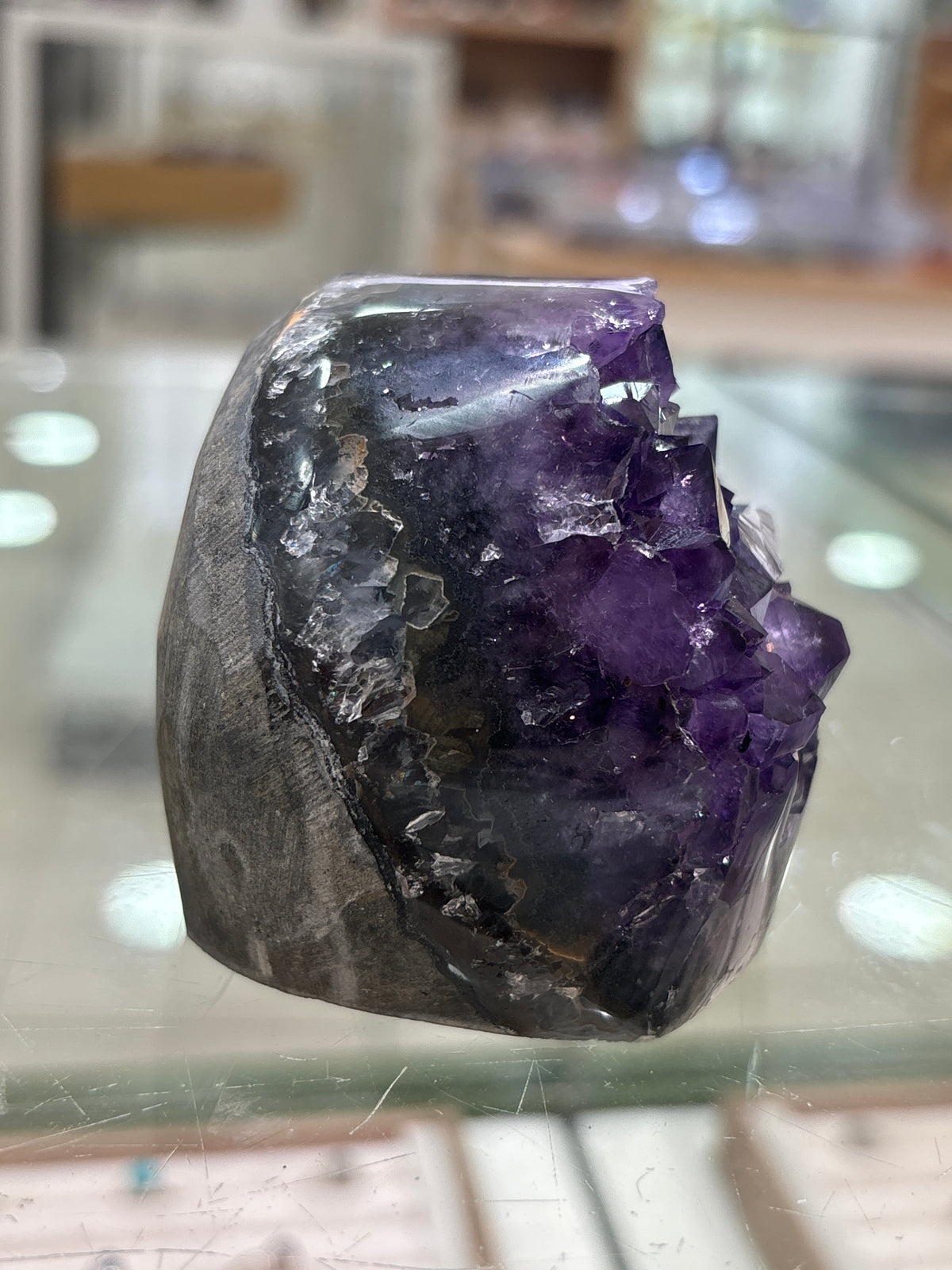 Premium Uruguayan Amethyst Polished Cut Base